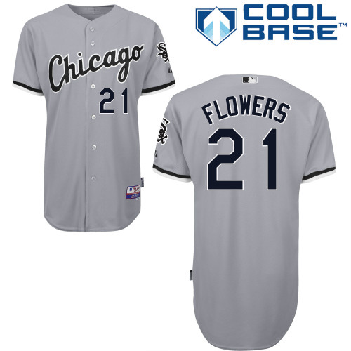 Tyler Flowers #21 Youth Baseball Jersey-Chicago White Sox Authentic Road Gray Cool Base MLB Jersey